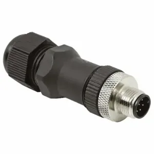 IFM E18343 M12 Circular Connector, A Coded, M12 Male Thread with Straight Connection, 8 Pin Contacts | CR4KYD 787GF6