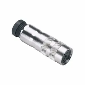 IFM E60174 M18 Circular Connector, M18 Female Thread with Straight Connection, 12 Socket, IP67 | CR4KYQ 787GL4