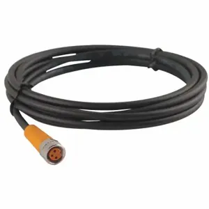 IFM EVC141 Cordset, M8 Female Straight X Bare Wire, 3 Pins, Black, Tpu, 2 M Cable Lg | CR4LBD 35T466