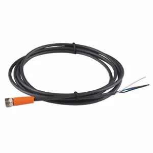 IFM EVC150 Cordset, M8 Female Straight X Bare Wire, 4 Pins, Black, Tpu, 2 M Cable Lg | CR4LBF 35T470