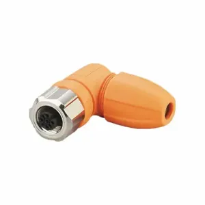 IFM EVC815 M12 Circular Connector, A Coded, M12 Female Thread with 90 Deg. Angled Connection | CR4KXF 787GH3