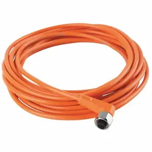 IFM EVT004 Cordset, M12 Female Right Angle X Bare Wire, 5 Pins, Orange, PVC, 5 M Cable Lg | CR4LAE 35T480