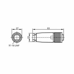 IFM L34115 7/8 Inch Circular Connector, A Coded, 7/8 Inch Female Thread with Straight Connection | CR4KWH 787GJ9