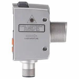 IFM OGD583 Laser Distance Sensor, PNP, M12 Connector, Stainless Steel, 45.2 mm Length | CR4LZW 801T92