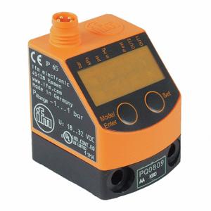 IFM PQ0834 Compound Digital Pressure Switch, -14.5 PSI Vac To 145 PSI, Npn, G1/8, 4 Pin M8 Connector | CR4LVT 35T537