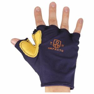 IMPACTO 50220110032 Mechanics Gloves, Blue/Yellow, EN420, EN388 | CR4MMV 33TV21