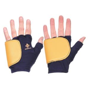 IMPACTO 503-20S Mechanics Gloves, Grain Leather/Nylon, Blue/ Yellow, Grain Leather/Nylon, 1 Pair | CR4MQX 18F264