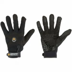 IMPACTO BG408L Mechanics Gloves, Size L, Mechanics Glove, Full Finger, Synthetic Leather, Silicone, 1 PR | CR4MNH 18L045