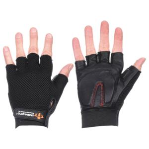 IMPACTO ST8610L Mechanics Gloves, Leather, Black, Leather, VEP Pad, 1 Pair | CR4MQV 12Z317