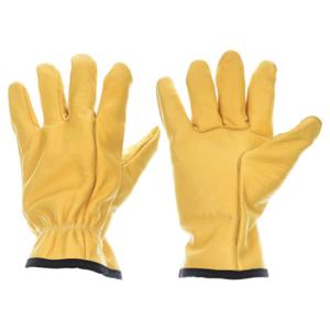 IMPACTO US65040 Mechanics Gloves, Leather, Yellow, Leather, 1 Pair | CR4MNV 21NP03