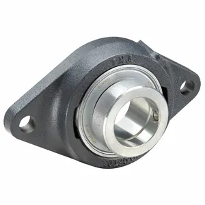 INA PCFT30 2 Bolt Flange Bearing, 30 mm Bore, Cast Iron, Eccentric Collar, 80 mm Length | CR4MXE 21ZG35