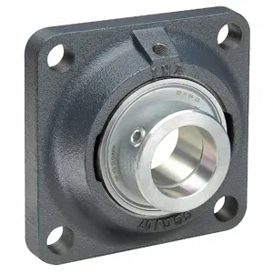 INA RCJ70 4 Bolt Flange Bearing, 70 mm Bore, Cast Iron, Eccentric Collar, 188 mm Lg, Square | CR4MYF 21ZH83