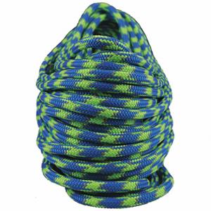INFERNO AG24SP118-120BGG Climbing Rope, 7/16 Inch Dia, Blue/Green/Silver, 120 ft Rope Length | CR4NWE 54ZE67