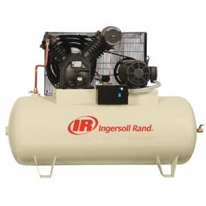INGERSOLL-RAND 2545E10-V-460/3 Electric Air Compressor, 10 Hp, 2 Stage, Horizontal, 120 Gal Tank, 35 Cfm, 480VAC | CR4PFJ 4MJ05