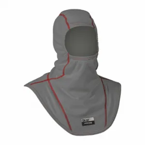 INNOTEX INNOTEX GRAY 35 Fire Hood, Nomex/Lenzing FR, Universal, 21 Inch Length, Gray/Red | CR4QBD 55AA05