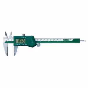 INSIZE 1110-200A Carbide Jaw 4-Way Digital Caliper, 0-200 mm Range, ±-0.0012 Inch Accuracy | CP4QAU 408N42