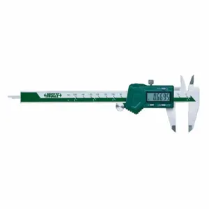 INSIZE 1130-300 Left-Handed Digital Caliperch to 12 in/0 to 300 mm Range, ±-0.0012 Inch Accuracy | CR4QNB 408N64