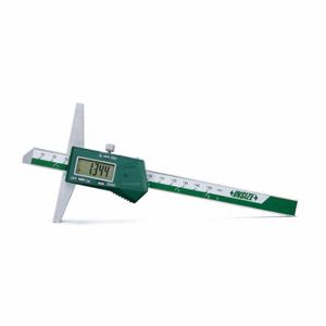 INSIZE 1141-300AWL Digital Depth Gauge, 0 Inch To 12 In/0 mm To 300 mm Range, ±0.03 mm Accuracy, Full Base | CR4QWC 783DU8