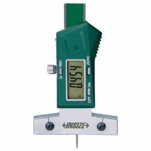 INSIZE 1145-25A Electronic Depth Gauge, 0 to 8 Inch Range, 0.0005 Inch Resolution, SPC Output | CF2JEB 55VM73
