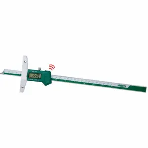 INSIZE 1147-150WL Digital Depth Gauge, 0 Inch To 6 In/0 mm To 150 mm Range, ±0.03 mm Accuracy, Full Base | CR4QWH 783DU2