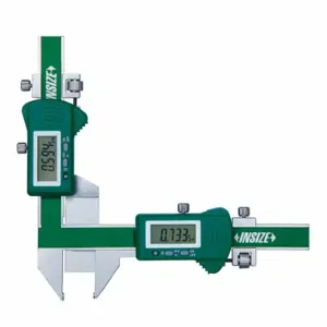 INSIZE 1181-M50A Gear Tooth Digital Caliper, P1/2 to P5 Range, +/-0.0016 Inch Accuracy, Cable Data Output | CR4QNA 408P17