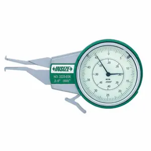 INSIZE 2222-E201 Internal Dial Caliper Gauge, 1.2 to 2.0 Inch Range, +/-0.0012 Inch Accuracy, Lever | CQ8LJC 409L80