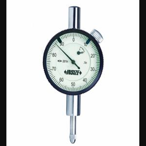 INSIZE 2304-015 Dial Indicator - Lug Back, 0 Inch To 0.1 Inch Range, Continuous Reading, 0-50 Dial Reading | CR4TFQ 408R46