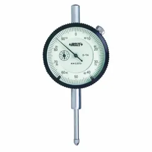 INSIZE 2307-0255 Dial Indicator - Lug Back, 0 Inch To 0.25 Inch Range, Continuous Reading | CR4TFV 408R52