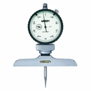 INSIZE 2341-2E1 Dial Depth Gauge, 0 Inch To 12 Inch Range, +/-0.002 Inch Accuracy, 0.001 Inch Graduations | CR4REY 463J22