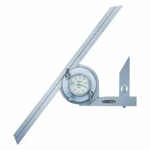 INSIZE 2373-360 Bevel Protractor, 0 Deg to 360 Deg Range, 5 min Graduations, +/-5 min Accuracy | CR4TYT 462Y03