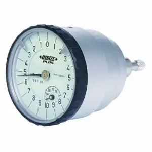 INSIZE 2833-02 Back Plunger Dial Indicator, 0-0.2 Inch Range, Balanced Reading, 0-10 Dial Reading | CR4QQY 409L49