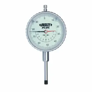 INSIZE 2837-1 Dial Indicator - Lug Back, 0 Inch To 1 Inch Range, Continuous Reading, 0-100 Dial Reading | CR4TGC 409L48