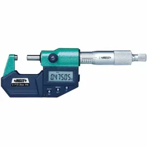 INSIZE 3101-200E Digital Outside Micrometer, 175 to 200 mm/7 Inch to Inch Range, IP65 | CR4QYV 462T84