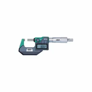 INSIZE 3108-50A Digital Outside Micrometer, Inch toin/25 to 50 mm Range, IP65 | CR4QYG 54XH94