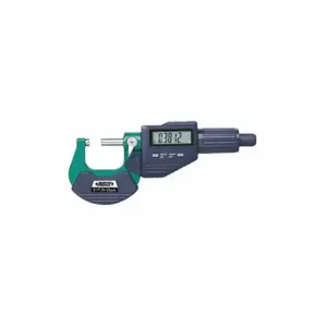 INSIZE 3109-100E Digital Outside Micrometer, 3 Inch To 4 In/75 To 100 mm Range, ±0.00015 Inch Accuracy | CR4QZP 54XH95