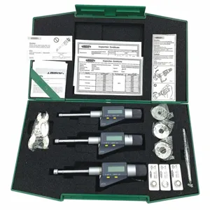 INSIZE 3127-E053 Electronic Three Points Internal Micrometer, 0.275 to 0.5 Inch Range | CF2JDQ 55VM85