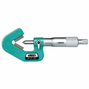 INSIZE 3290-347 Mechanical V-Anvil Micrometer, Mechanical, 2.6 Inch to 3.4 Inch Range | CV2TTJ 462X56