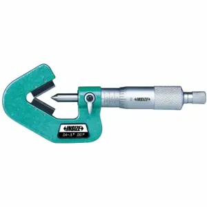 INSIZE 3290-383 Mechanical V-Anvil Micrometer, Mechanical, 3.2 Inch to 3.8 Inch Range | CV2TUC 462W59