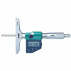 INSIZE 3540-150E Digital Depth Micrometer, 0 Inch To 6 In/0 To 150 mm Range, Ip65, ±0.00012 Inch Accuracy | CV4LNR 462V76