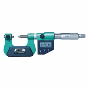 INSIZE 3581-100E Digital Screw Thread Micrometer, Digital, 3 Inch To 4 In/75 To 100 mm Range | CV2TPH 462W77