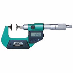 INSIZE 3594-1 Digital Non-Rotating Disc Micrometer, Digital, 0 Inch To 1 In/0 mm To 25 mm Range | CV2RXE 462X65