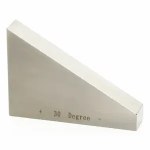 INSIZE 4002-A30 Angle Gage Block 30 Deg, 30 Deg Nominal Size, +/- 2 seconds Tolerance, 2.953 Inch Face | CR4QHM 462Y12