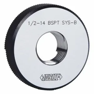 INSIZE 4636-1C28 Threaded Ring Gauge, 1/8 Inch Size-28 Thread Size, Go Plus Gauge, 1/8 Inch Pitch Dia, BSPT | CR4RUJ 463R38