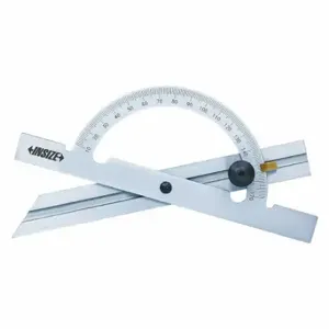 INSIZE 4797-300 Manual-Reading Protractor, 10 Deg to 170 Deg. Range, 1 Deg. Graduations | CR4TZA 463C10