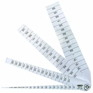 INSIZE 4837-1E Taper Gage, 1/16 to 1-1/16 Inch Measuring Range, 1/64 Inch Graduation | CE9DWQ 55VN64