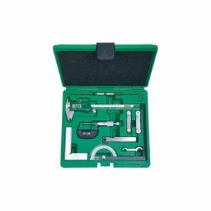 INSIZE 5091-E Präzisions-Messwerkzeug-Set, 9 Stück, digitaler Messschieber, mechanisches Außenmikrometer | CR4TYD 463J54