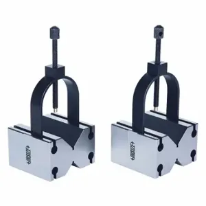 INSIZE 6803-1 V-Block Set, Grade ASME 0, 2 Pieces, Steel, 1 5/8 Inch Height - Inch | CP4QBK 463C22