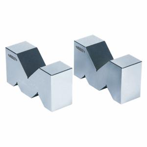 INSIZE 6887-2 V-Block Set, Grade ASME 0, 2 Pieces, Hardened Steel, 1 3/8 Inch Height - Inch | CP4QBF 463C25