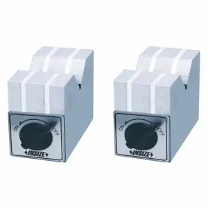 INSIZE 6891-3 Magnetic V-Block Set, Grade ASME 0, 2 Pieces, Steel | CR4THA 463C41