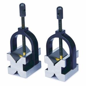 INSIZE 6896-10 V-Block Set, Grade ASME 0, 2 Pieces, Steel, 13/16 Inch Height - Inch | CP4QBL 463C43